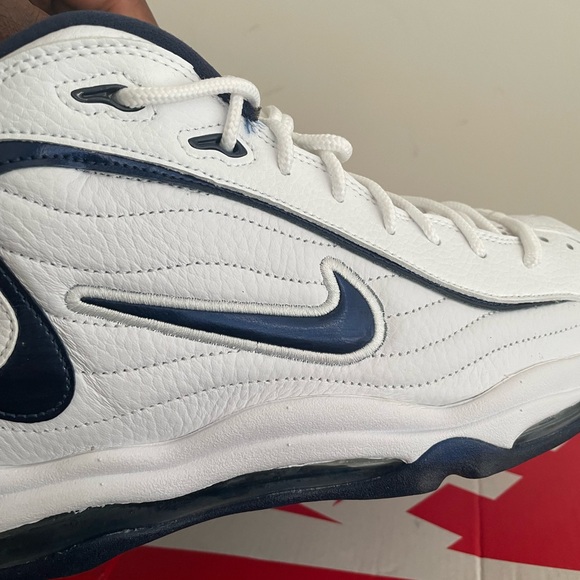 Nike Air Total Max Uptempo White and Blue Sneakers with Supportive Design - Picture 9 of 11